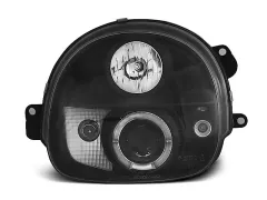 Lampy przednie RENAULT TWINGO 03.93-09.98 ANGEL EYES BLACK największy sklep tuningowy w Polsce!