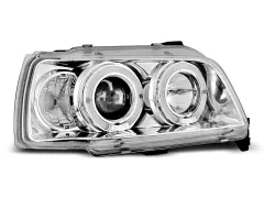 Lampy przednie RENAULT CLIO 06.90-95 ANGEL EYES CHROME największy sklep tuningowy w Polsce!