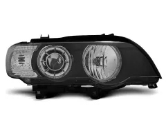 Lampy przednie XENON ANGEL EYES BLACK BMW X5 E53 09.99-10.03 największy sklep tuningowy w Polsce!