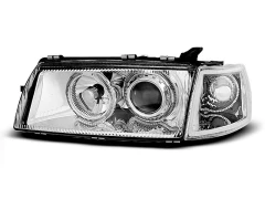 Lampy przednie OPEL VECTRA A 09.88-10.95 ANGEL EYES CHROME