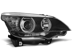 Lampy przednie ANGEL EYES CCFL BLACK BMW E60/E61 03-07