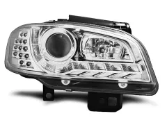 Lampy przednie (+DRL) CHROME SEAT IBIZA/CORDOBA 09.99-03.02 największy sklep tuningowy w Polsce!