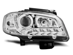 Lampy przednie (+DRL) CHROME SEAT IBIZA/CORDOBA 09.99-03.02 największy sklep tuningowy w Polsce!