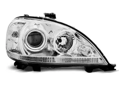 Lampy przednie CHROME MERCEDES W163 ML M-KLASA 09.01-05 największy sklep tuningowy w Polsce!