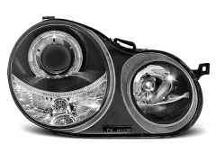 Lampy przednie ANGEL EYES BLACK VW POLO 9N 11.01-04.05