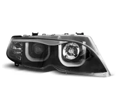 Lampy przednie ANGEL EYES 3D BLACK BMW E46 09.01-03.05 S/T BLACK największy sklep tuningowy w Polsce!