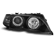 Lampy przednie ANGEL EYES BLACK BMW E46 09.01-03.05 największy sklep tuningowy w Polsce!