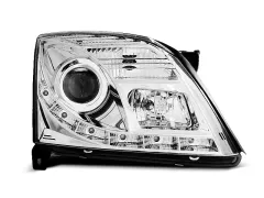 Lampy przednie OPEL VECTRA C 04.02-08.05 (+DRL) CHROME największy sklep tuningowy w Polsce!