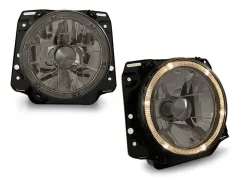 Lampy przednie ANGEL EYES SMOKE VW GOLF II 2 08.83-08.91 największy sklep tuningowy w Polsce!