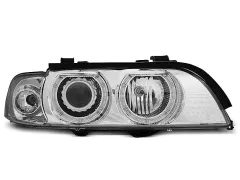 Lampy przednie XENON ANGEL EYES CHROME BMW E39 09.95-06.03 największy sklep tuningowy w Polsce!