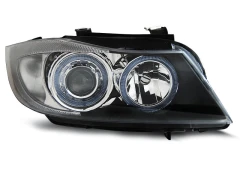 Lampy przednie ANGEL EYES BLACK BMW E90/E91 03.05-08.08