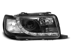 Lampy przednie (+DRL) BLACK AUDI 80 B4 09.91-04.96 największy sklep tuningowy w Polsce!