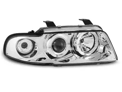 Lampy przednie ANGEL EYES CHROME AUDI A4 11.94-12.98 największy sklep tuningowy w Polsce!