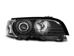 Lampy przednie ANGEL EYES CCFL BLACK BMW E46 04.99-03.03 COUPE CABRIO