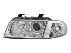Lampy przednie ANGEL EYES CHROME AUDI A4 11.94-12.98 największy sklep tuningowy w Polsce!