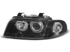 Lampy przednie ANGEL EYES BLACK AUDI A4 11.94-12.98 największy sklep tuningowy w Polsce!