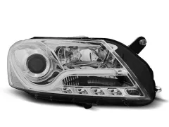 Lampy przednie TUBE LIGHT CHROME VW PASSAT B7 10.10-10.14 największy sklep tuningowy w Polsce!