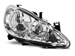 Lampy przednie PEUGEOT 307 04.01-06.05 ANGEL EYES CHROME