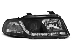 Lampy przednie (+DRL) BLACK AUDI A4 11.94-12.98 największy sklep tuningowy w Polsce!