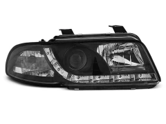 Lampy przednie (+DRL) BLACK AUDI A4 11.94-12.98