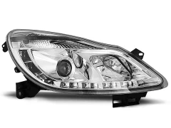 Lampy przednie OPEL CORSA D 04.06-11 (+DRL) CHROME