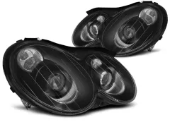 Lampy przednie BLACK MERCEDES CLK W209 03-10 największy sklep tuningowy w Polsce!