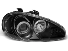 Lampy przednie MAZDA MX3 91-98 ANGEL EYES BLACK największy sklep tuningowy w Polsce!