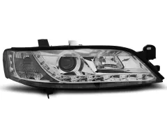 Lampy przednie OPEL VECTRA B 11.95-12.98 (+DRL) CHROME największy sklep tuningowy w Polsce!