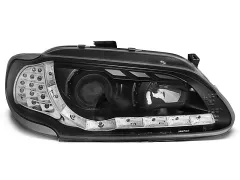 Lampy przednie RENAULT MEGANE/SCENIC 96-02.99 (+DRL) BLACK największy sklep tuningowy w Polsce!