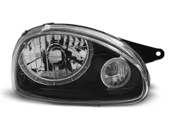 Lampy przednie OPEL CORSA B 02.93-10.00 ANGEL EYES BLACK największy sklep tuningowy w Polsce!