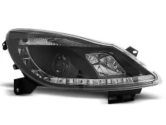 Lampy przednie OPEL CORSA D 04.06-11 (+DRL) BLACK największy sklep tuningowy w Polsce!