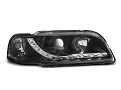 Lampy przednie VOLVO S40/V40 02.96-04.00 (+DRL) BLACK największy sklep tuningowy w Polsce!
