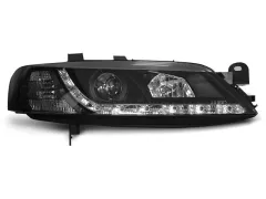 Lampy przednie OPEL VECTRA B 11.95-12.98 (+DRL) BLACK największy sklep tuningowy w Polsce!