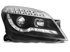 Lampy przednie OPEL ASTRA H 03.04-10 (+DRL) BLACK największy sklep tuningowy w Polsce!