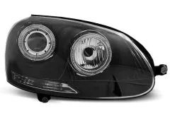 Lampy przednie ANGEL EYES BLACK VW GOLF 5 10.03-09 największy sklep tuningowy w Polsce!