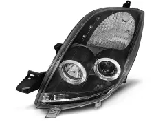 Lampy przednie TOYOTA YARIS 06-09 ANGEL EYES BLACK największy sklep tuningowy w Polsce!