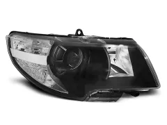 Lampy przednie BLACK SKODA SUPERB 08-12 największy sklep tuningowy w Polsce!