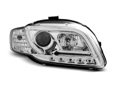 Lampy przednie TUBE LIGHT CHROME AUDI A4 B7 11.04-03.08 największy sklep tuningowy w Polsce!