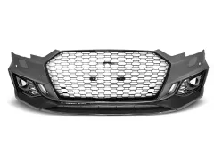 Przedni zderzak SPORT GLOSSY BLACK PDC AUDI A4 B9 08.15-19 największy sklep tuningowy w Polsce!