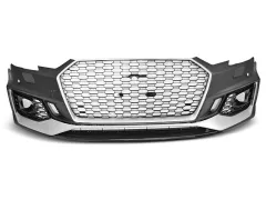 Przedni zderzak SPORT SILVER BLACK PDC AUDI A4 B9 08.15-19 największy sklep tuningowy w Polsce!