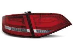 Lampy tylne LED RED WHITE AUDI A4 B8 08-11 SEDAN największy sklep tuningowy w Polsce!