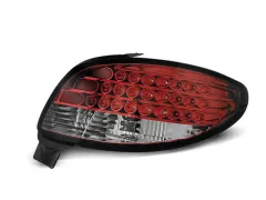 Lampy tylne LED PEUGEOT 206 10.98- RED WHITE LED największy sklep tuningowy w Polsce!