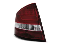 Lampy tylne LED LED BAR Lampy tylneS RED WHIE SKODA OCTAVIA II SEDAN 04-12 największy sklep tuningowy w Polsce!