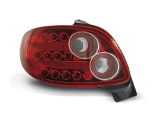 Lampy tylne LED PEUGEOT 206 10.98- RED WHITE LED