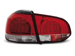 Lampy tylne LED RED WHITE VW GOLF 6 10.08-12 największy sklep tuningowy w Polsce!