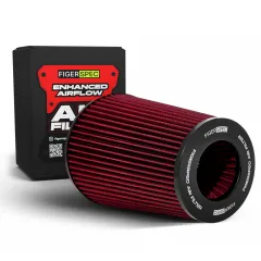 Stożkowy filtr powietrza FigerSPEC 200mm (+adaptery 76/89/101mm) Czerwony największy sklep tuningowy w Polsce!