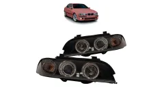 Lampy BMW 5 E39 Przód Black największy sklep tuningowy w Polsce!