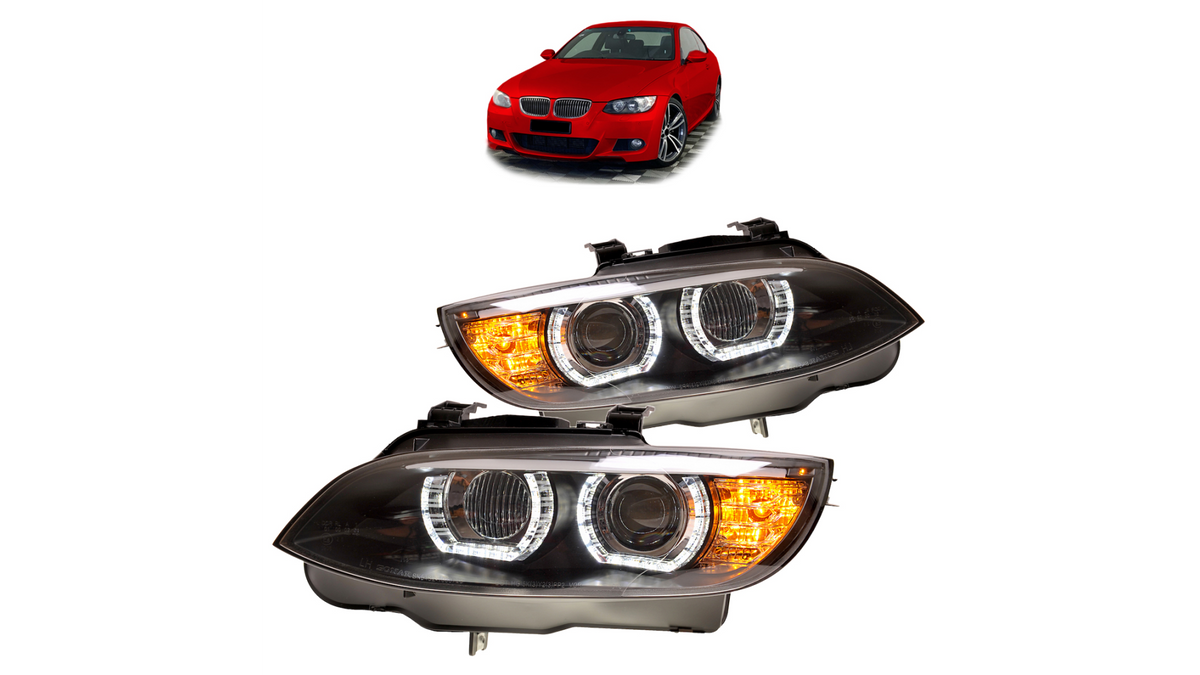 Lampy BMW 3 E92 E93 Przód Xenon Black DRL największy sklep tuningowy w Polsce!