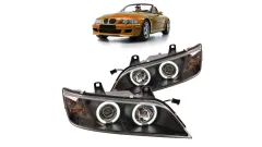 Lampy BMW Z3 3 E36 Przód CCFL Black największy sklep tuningowy w Polsce!