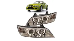 Lampy BMW Z3 3 E36 Przód Chrome największy sklep tuningowy w Polsce!